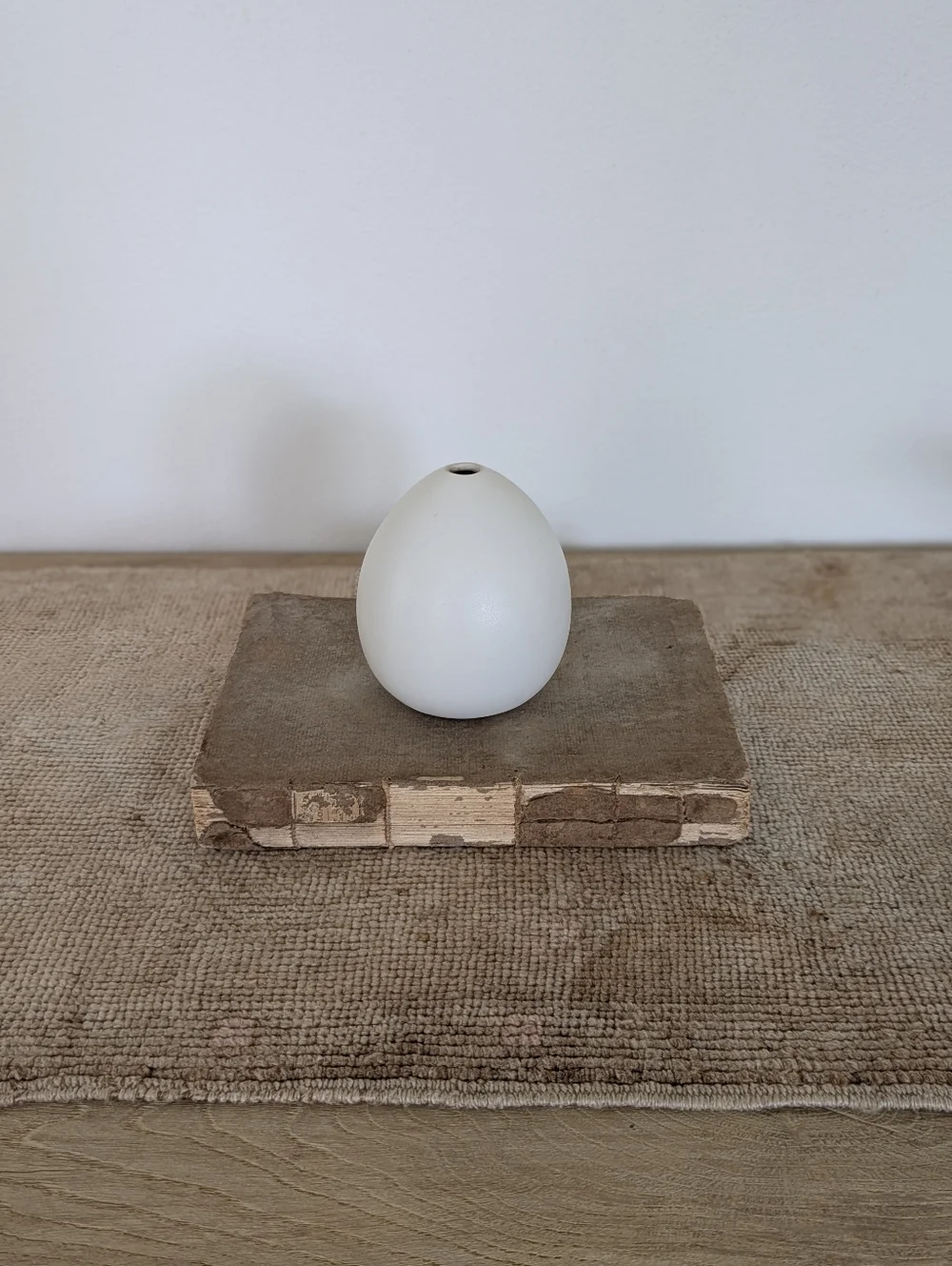 West Elm White Minimalist Bud Vase